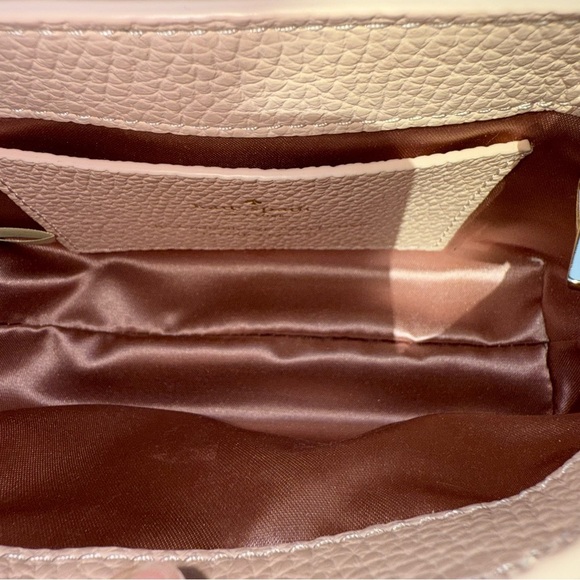 Kate Spade Pink Satchel with Pearls Gold Hardware Crossbody Pebbled Leather - Picture 12 of 12